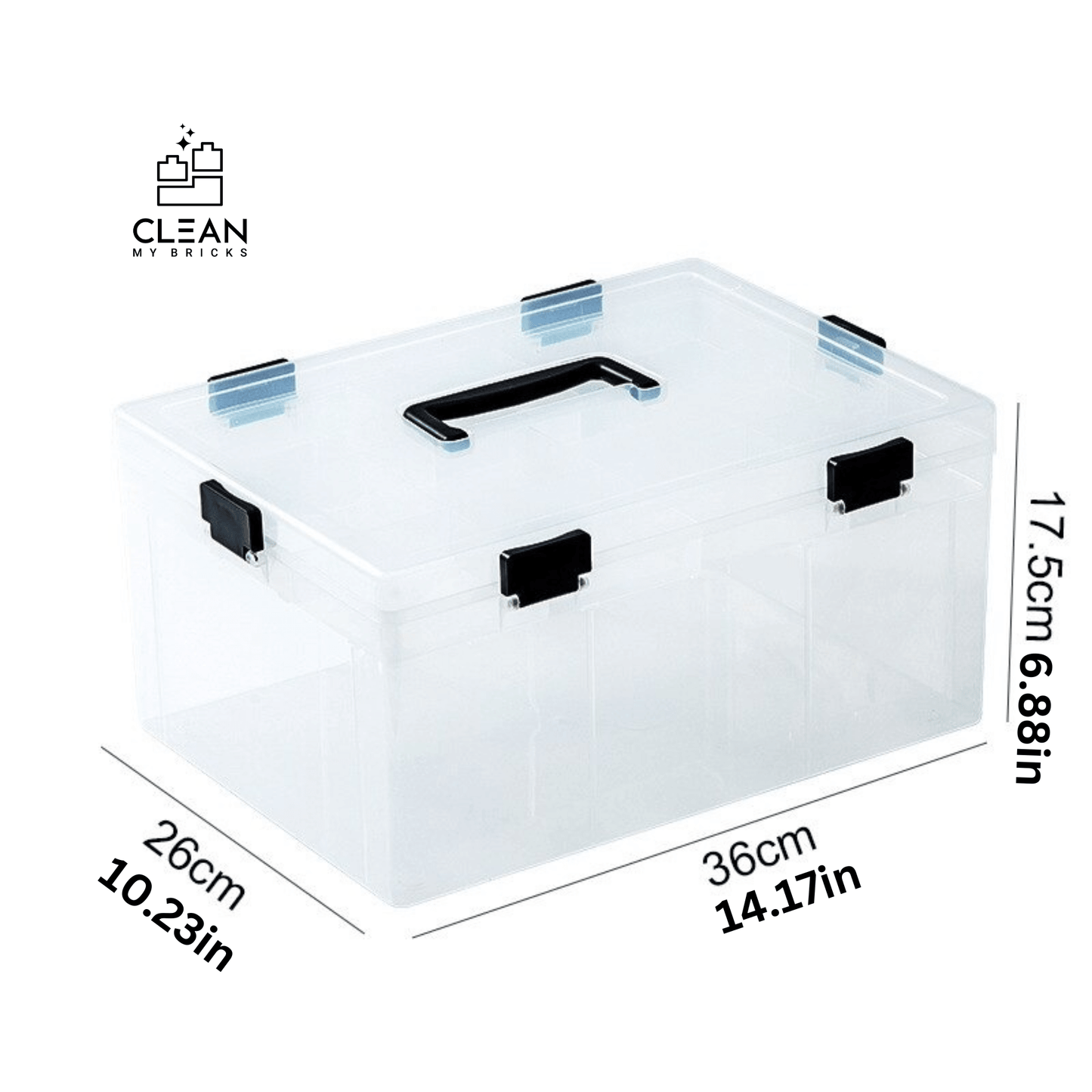 Compact & Spacious: The Transparent 2-Layer Storage Solution