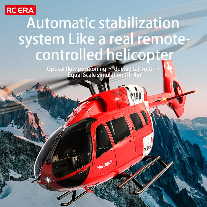 RC ERA C190: Precision 1:28 Brushless RC Helicopter with Advanced Optical Flow Hover & Altitude Hold
