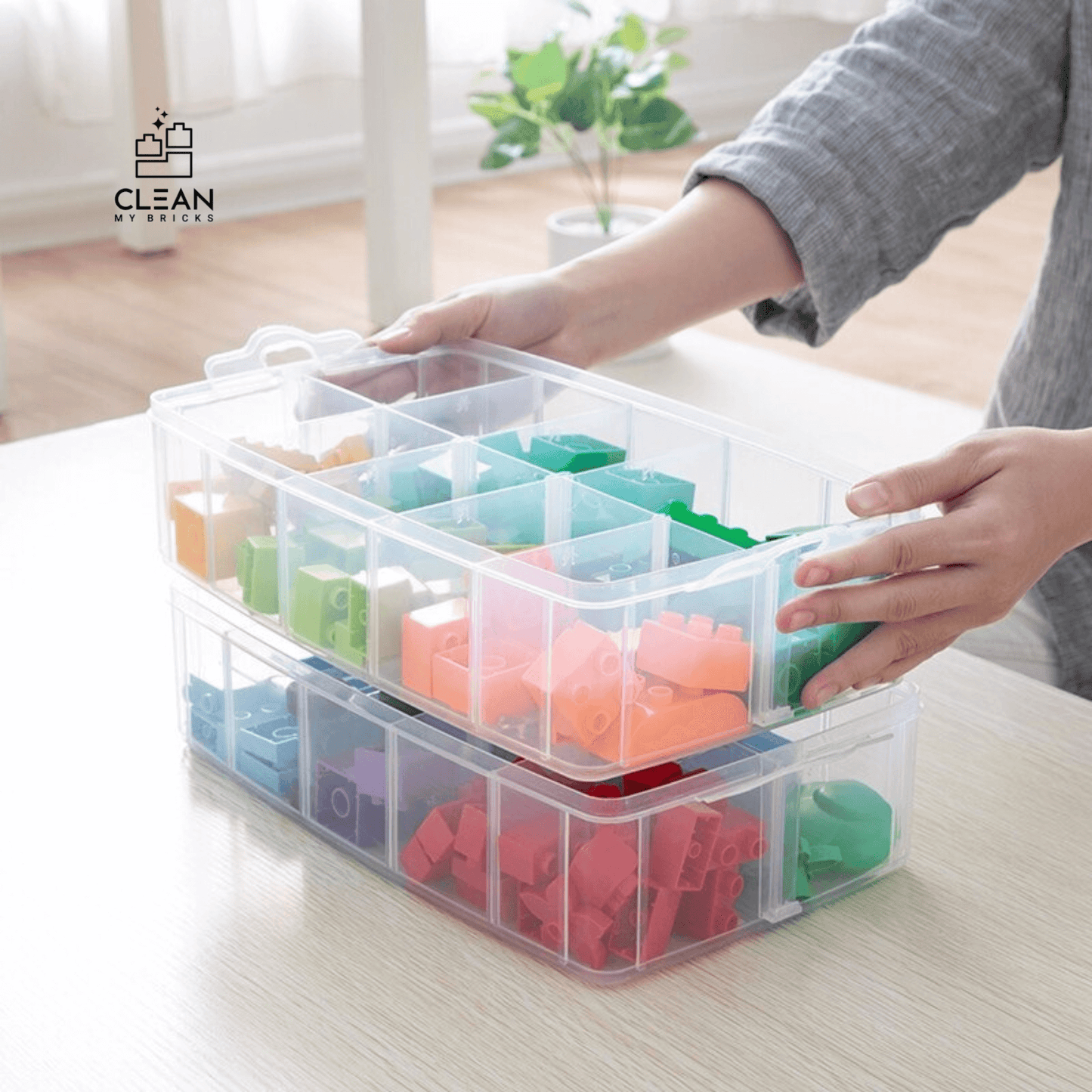 Brick Buddy: The Ultimate Storage Solution to Keep Your Building Blocks Organized and Your Feet Safe!