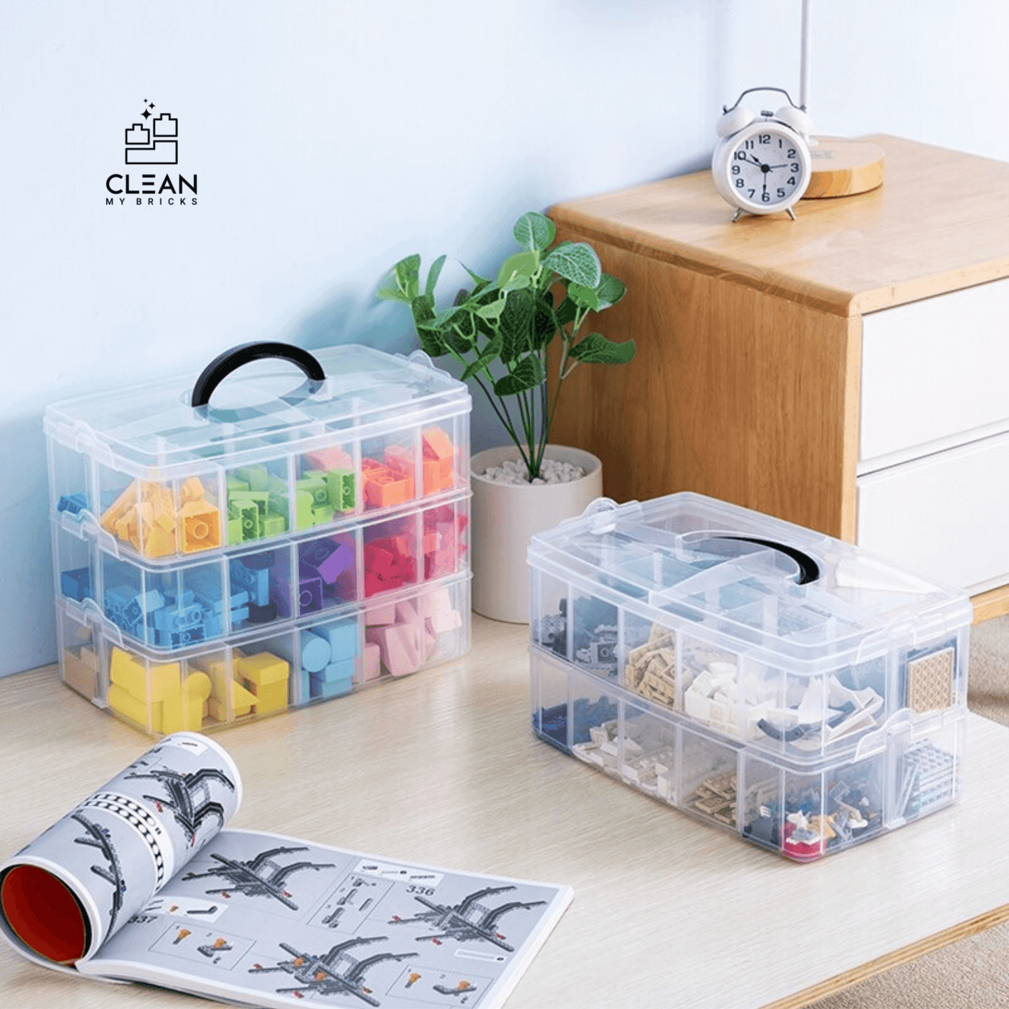 Brick Buddy: The Ultimate Storage Solution to Keep Your Building Blocks Organized and Your Feet Safe!