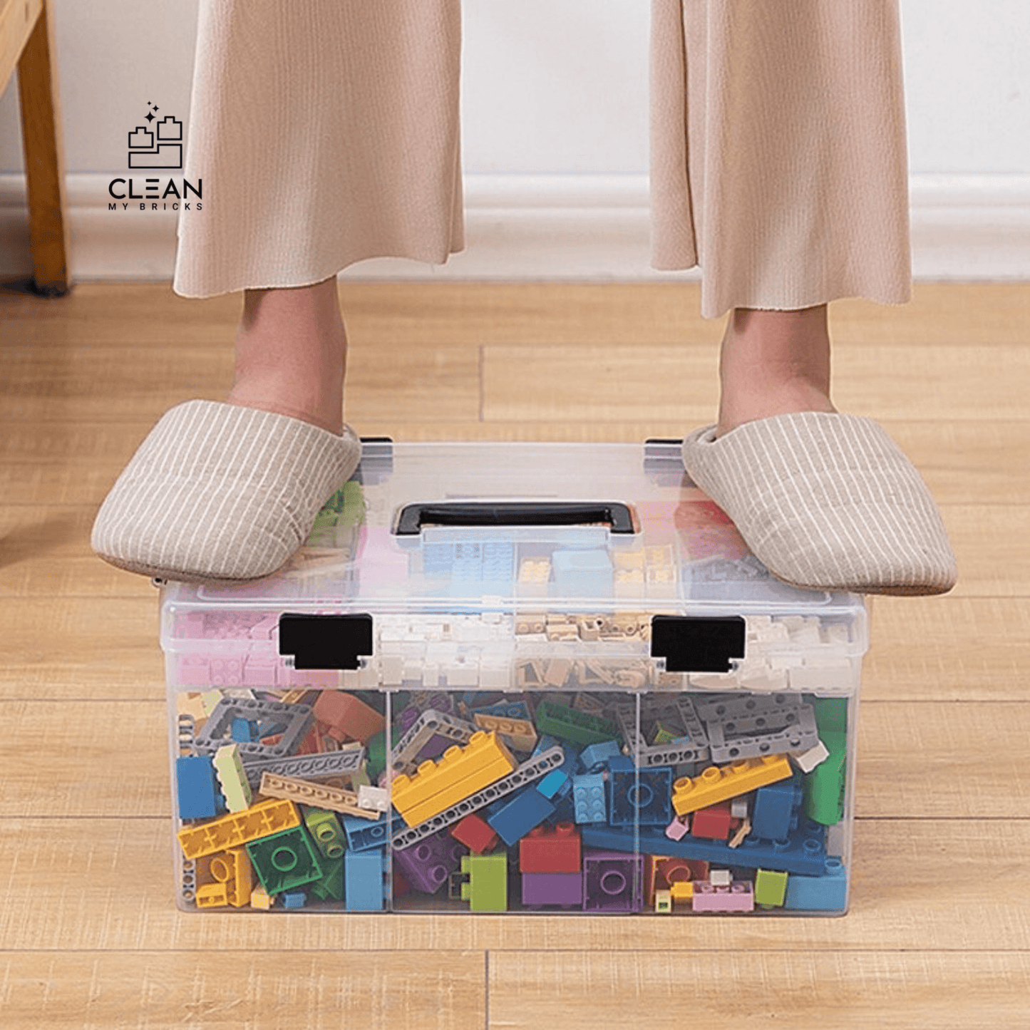 Compact & Spacious: The Transparent 2-Layer Storage Solution