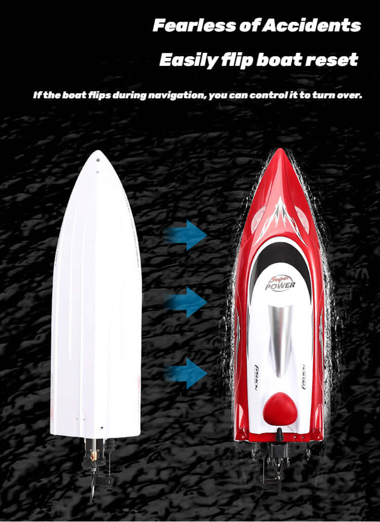 Experience Thrilling Speed: High-Performance RC Boat & Yacht Toy (35km/h, Water-Cooled)