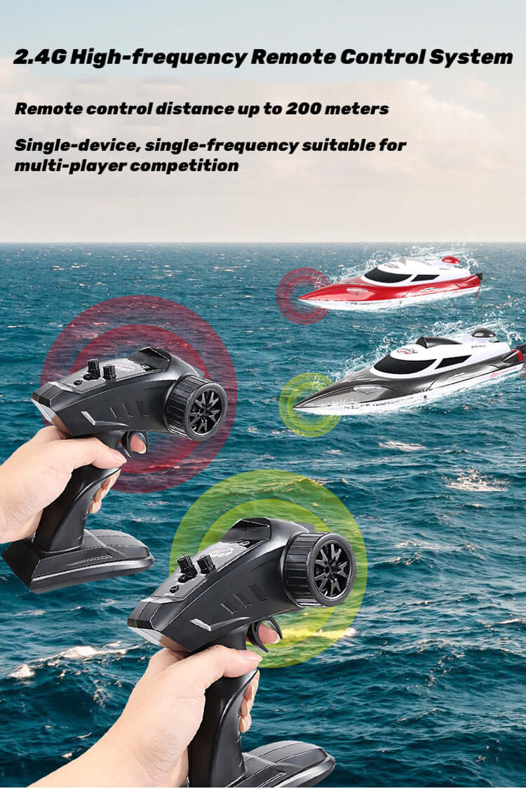 Experience Thrilling Speed: High-Performance RC Boat & Yacht Toy (35km/h, Water-Cooled)