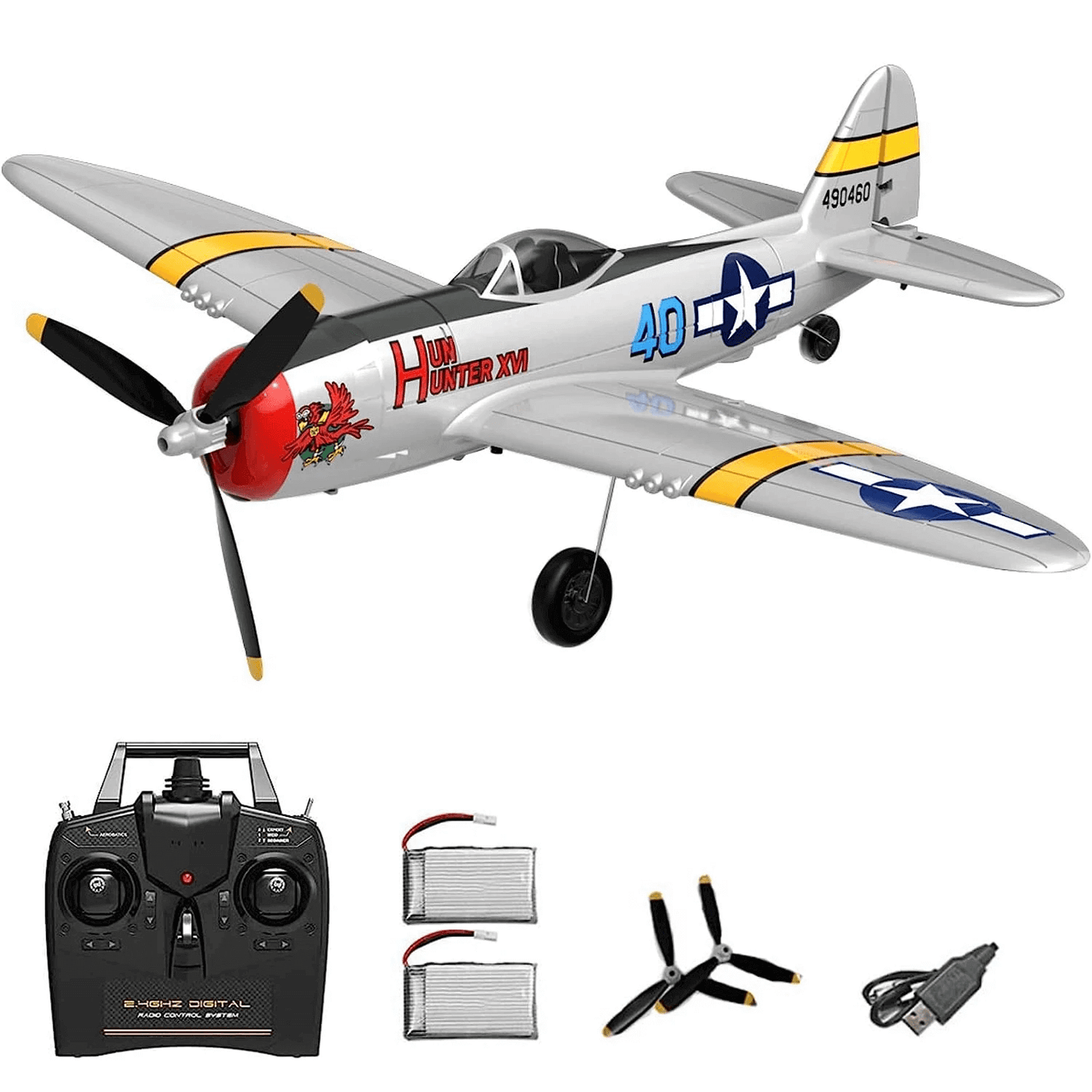 P47 Thunderbolt Warbird RC Fighter: Experience Effortless Aerobatics & Extended Flight
