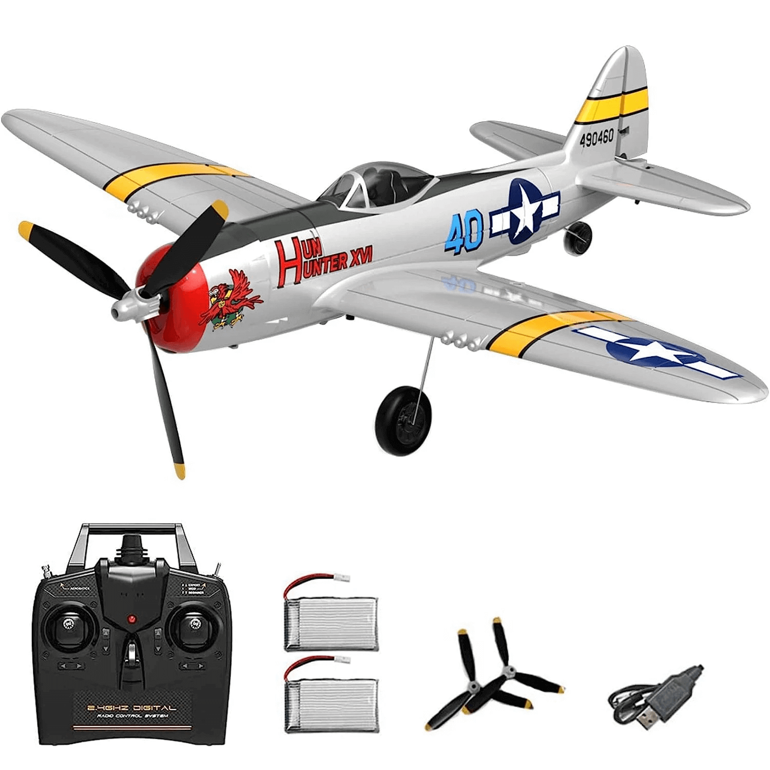 P47 Thunderbolt Warbird RC Fighter: Experience Effortless Aerobatics & Extended Flight