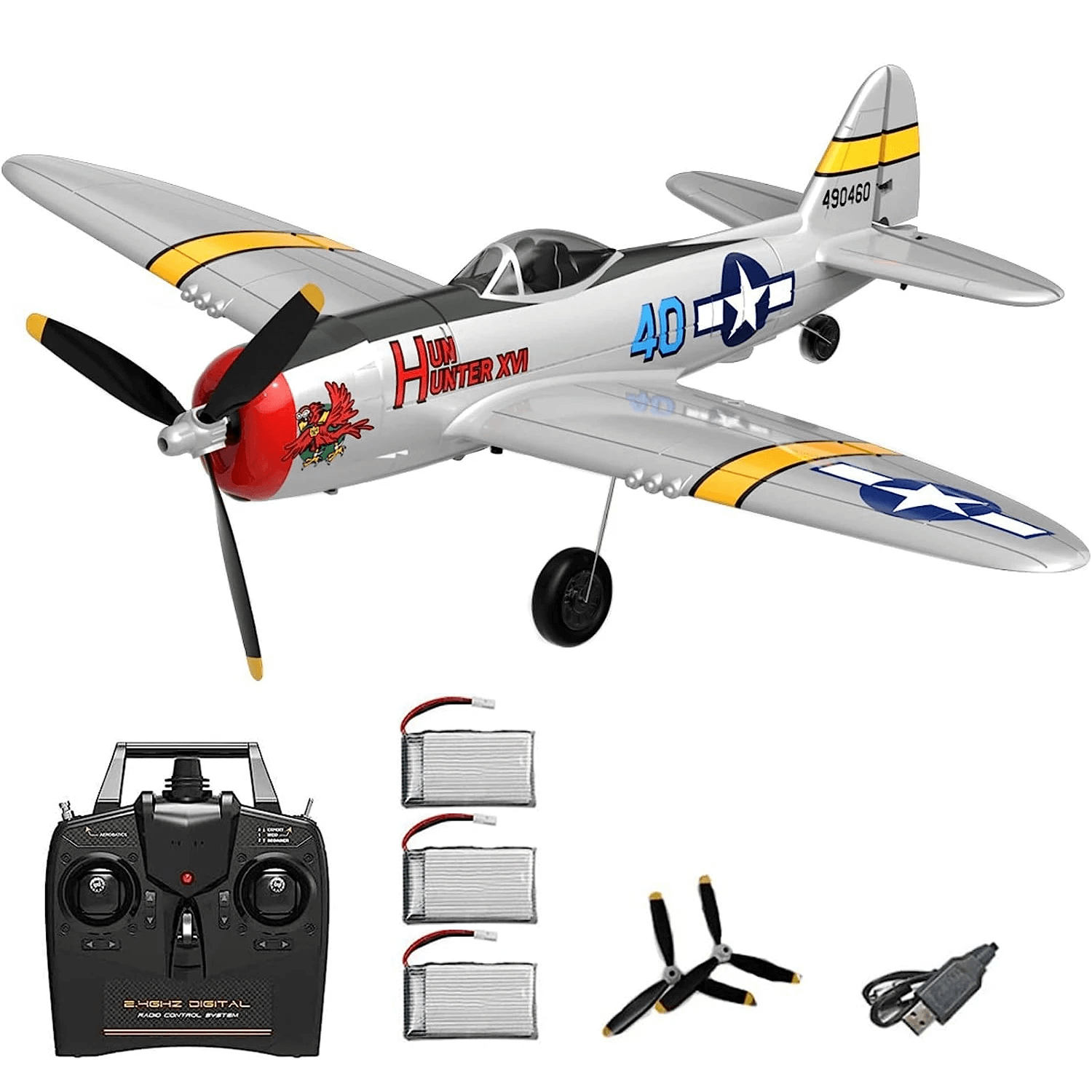 P47 Thunderbolt Warbird RC Fighter: Experience Effortless Aerobatics & Extended Flight