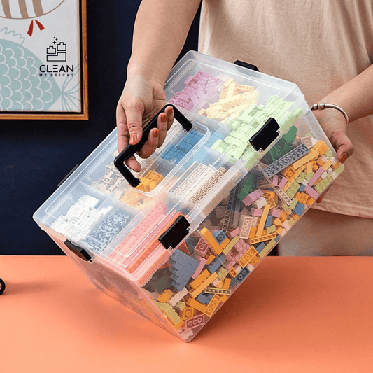 Compact & Spacious: The Transparent 2-Layer Storage Solution